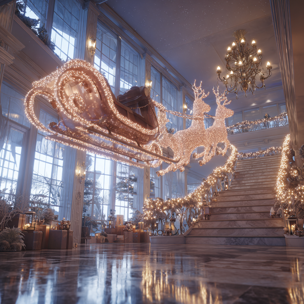 Traîneau monumental suspendu